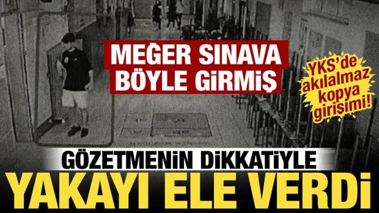 YKS'de şaşkına &ccedil;eviren olay! Cep telefonuyla girdi, soruları yapay zekaya sordu