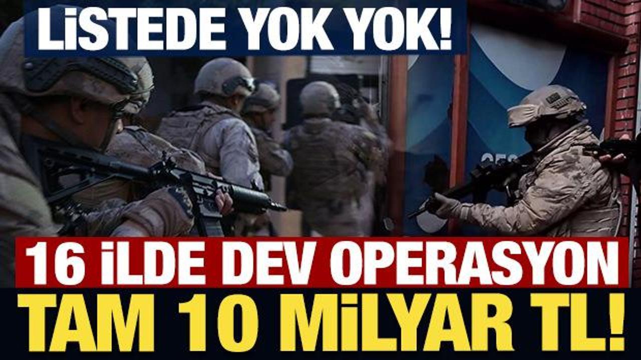 16 ilde 22 ayrı organize su&ccedil; &ouml;rg&uuml;t&uuml;ne operasyon: 228 g&ouml;zaltı