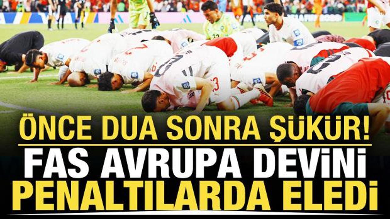 90+1'de devam deyip penaltılarda fişi &ccedil;ektiler! Fas Avrupa devini eledi