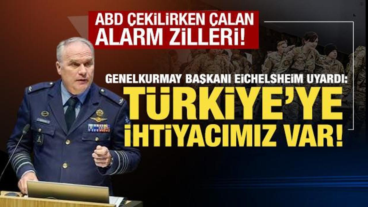 ABD &ccedil;ekilirken &ccedil;alan alarm zilleri! Genelkurmay Başkanı Eichelsheim'den T&uuml;rkiye mesajı