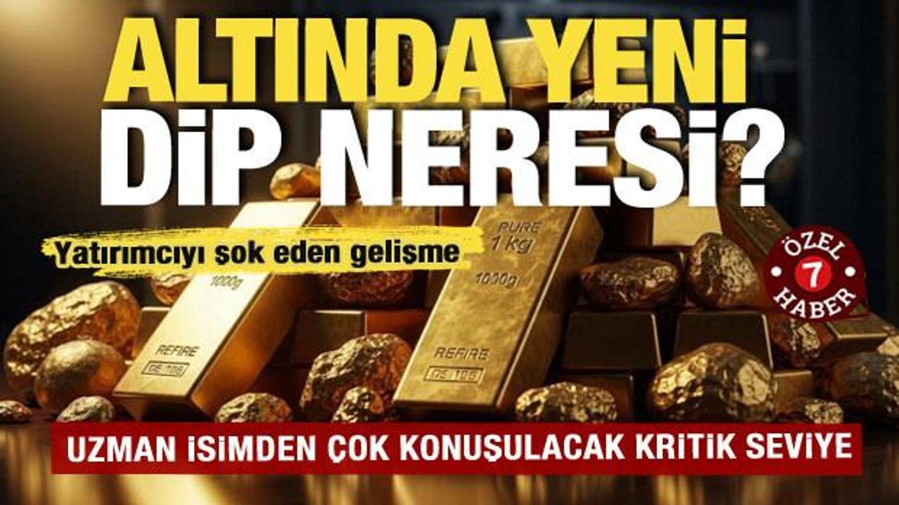 Altın fiyatlarında b&uuml;y&uuml;k kırılma: Dip arayışı s&uuml;r&uuml;yor! Ons altında 3500 dolar senaryosu!
