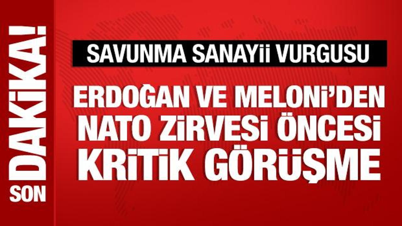 Cumhurbaşkanı Recep Tayyip Erdoğan ve İtalya Başbakanı Giorgia Meloni