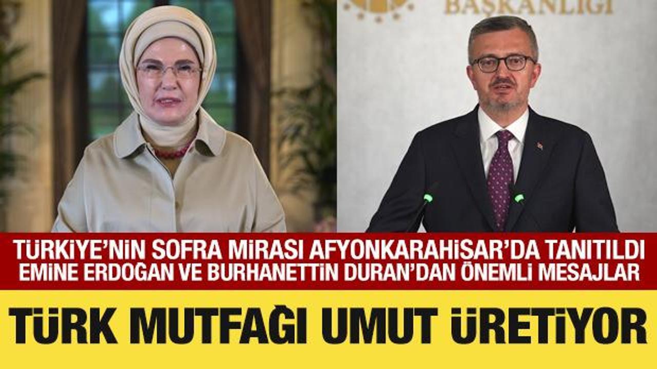 Afyonkarahisar'da düzenlenen 'Türkiye'nin Gastrodiplomasi Modeli, Sofra ve Miras' programından genel görünüm.