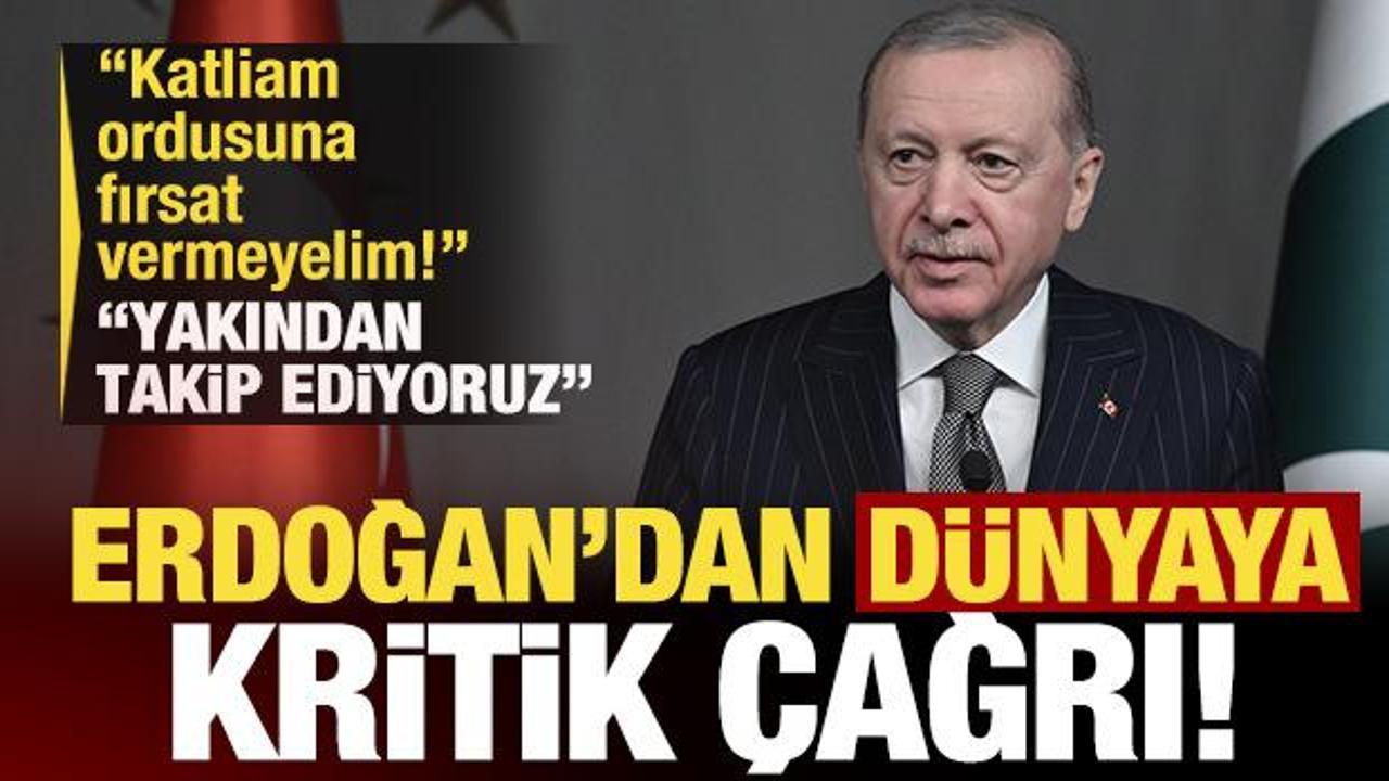 Erdoğan'dan İsrail'e sert tepki: Fırsat verilmemeli, b&ouml;lgeyi kan kokusuna boğuyor!