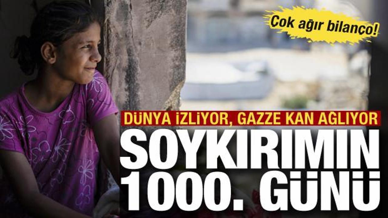 Gazze soykırımı 1000 g&uuml;nd&uuml;r devam ediyor