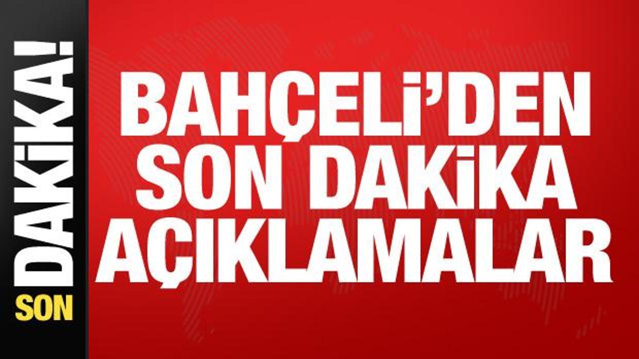 Devlet Bahçeli grup toplantısında konuşma yaparken