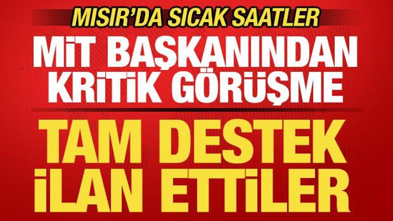 Mısır'da sıcak saatler! MİT Başkanı Kalın'dan kritik g&ouml;r&uuml;şme! Hamas desteğini ilan etti