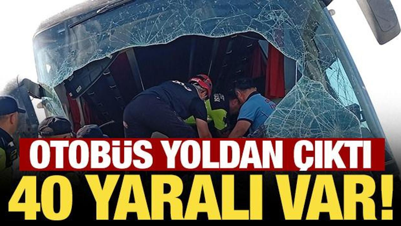 Son Dakika... Aksaray&rsquo;da otob&uuml;s yoldan &ccedil;ıktı: Yaralılar var