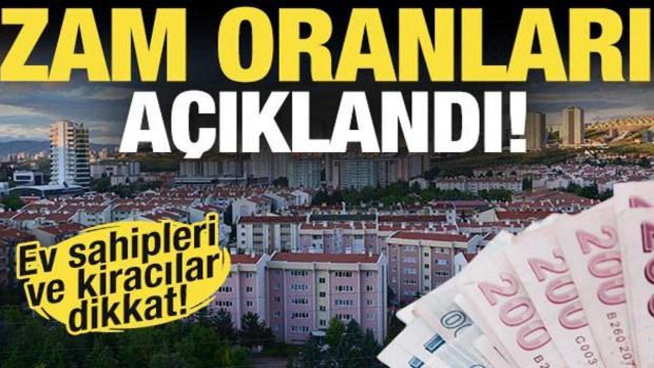 Son Dakika: Kira zam oranı belli oldu! Kiralar ne kadar arttı?