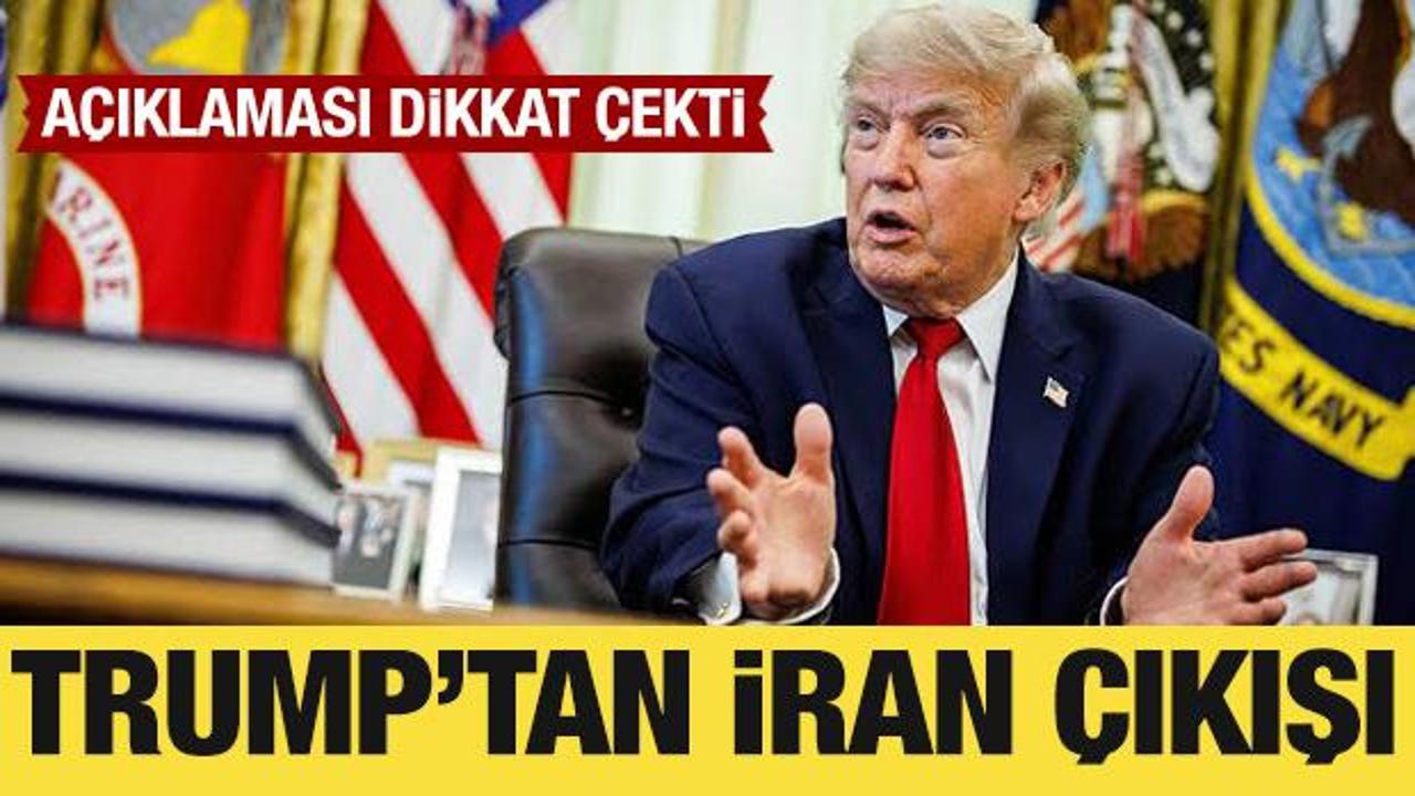 Trump: İran ile &ccedil;ok iyi anlaşıyoruz