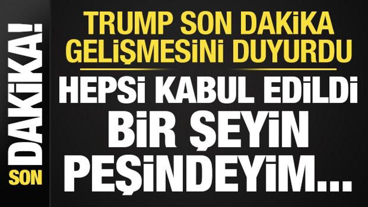 ABD Başkanı Donald Trump açıklama yaparken