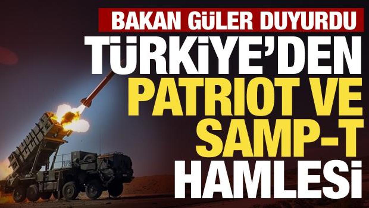 T&uuml;rkiye'den Patriot ve SAMP-T i&ccedil;in yeşil ışık! Bakan G&uuml;ler a&ccedil;ıkladı