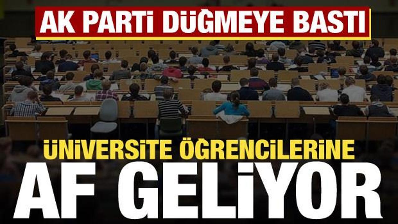 &Uuml;niversite &ouml;ğrencilerine af geliyor! Meclis'e sunuldu, işte t&uuml;m detaylar... 