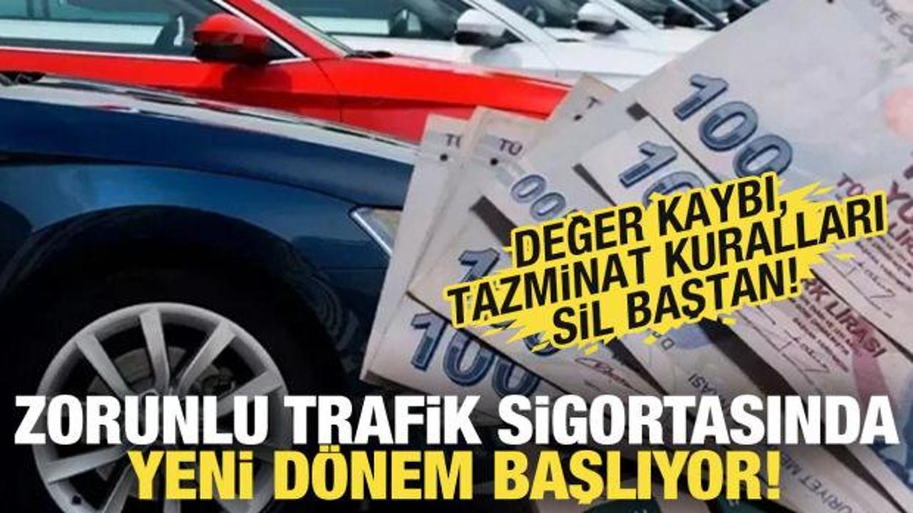 Zorunlu trafik sigortasında yeni d&ouml;nem: Değer kaybı kuralları değişiyor!