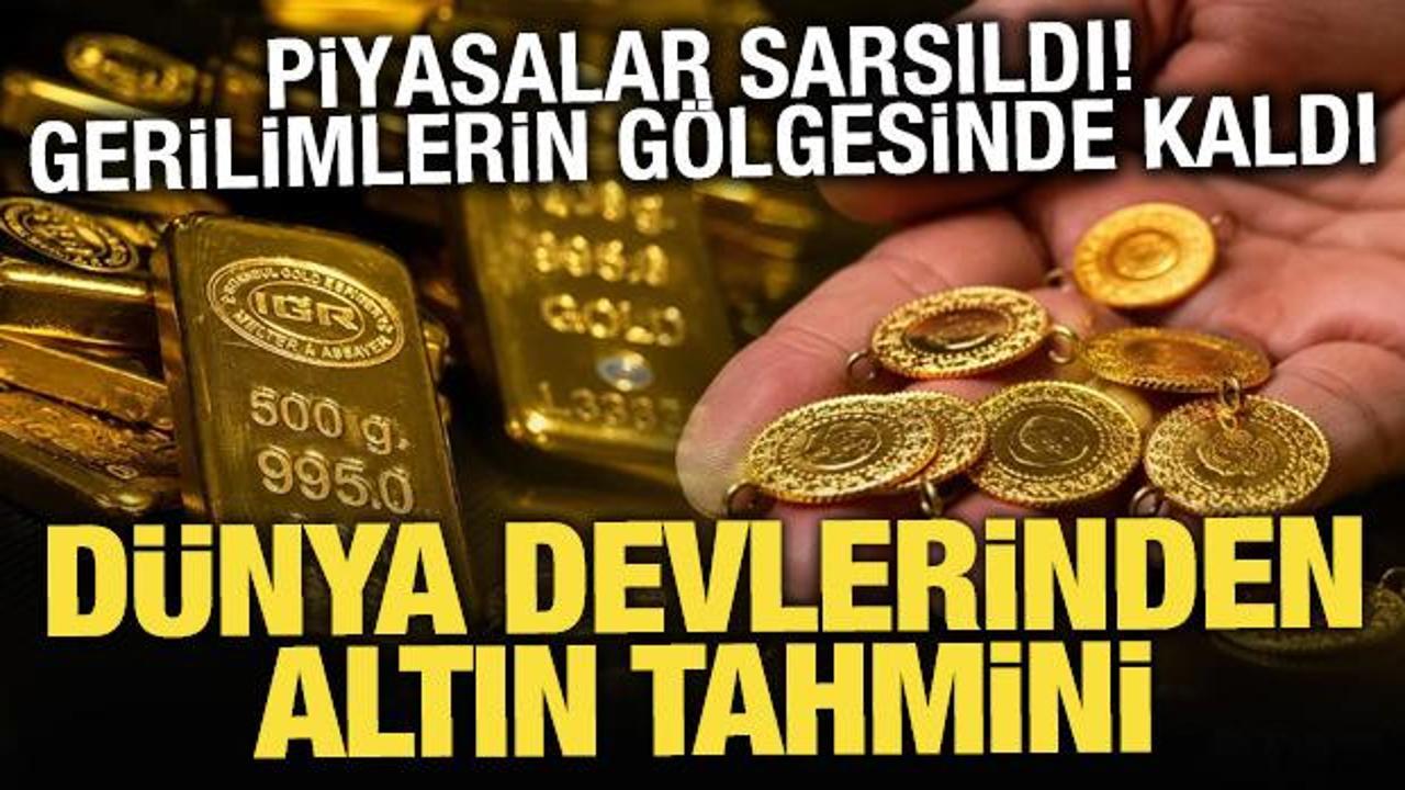  ABD ve İran gerilimi piyasaları sarsarken dev bankalardan yeni altın tahmini geldi