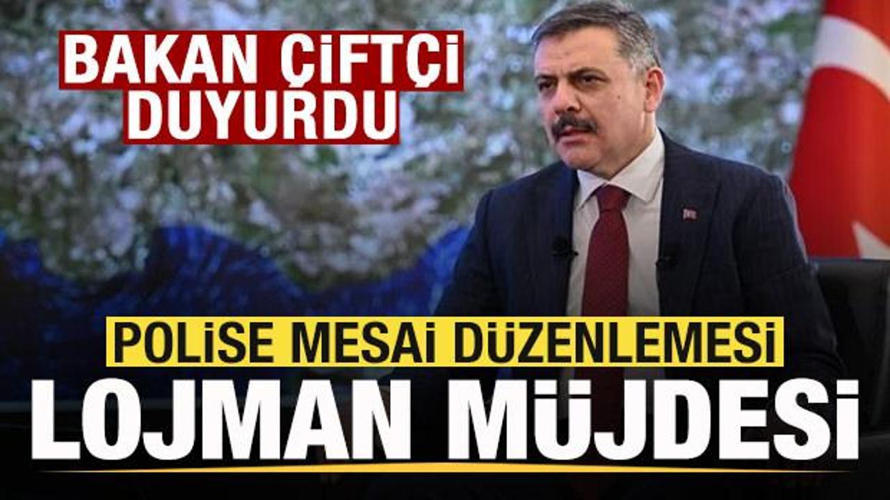 Bakan &Ccedil;ift&ccedil;i detayları duyurdu! Polise mesai d&uuml;zenlemesi! Lojman m&uuml;jdesi