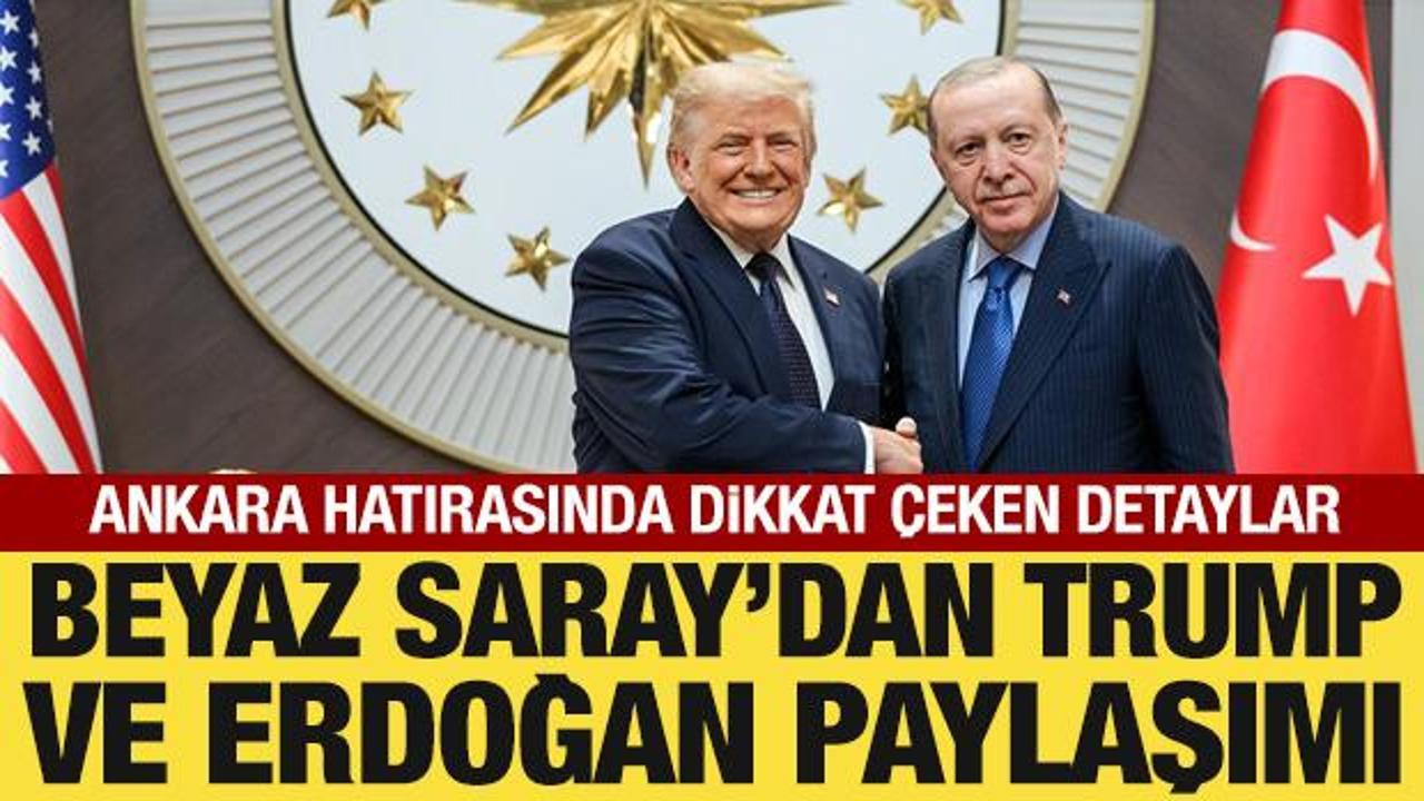 Beyaz Saray, Trump ve Erdoğan'ın tokalaştığı fotoğrafı paylaştı