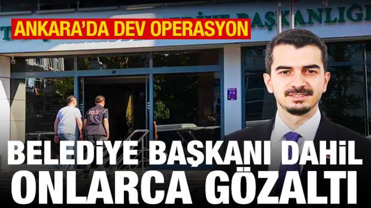 &Ccedil;ankaya Belediyesi'ne operasyon: Belediye Başkanı dahil &ccedil;ok sayıda g&ouml;zaltı