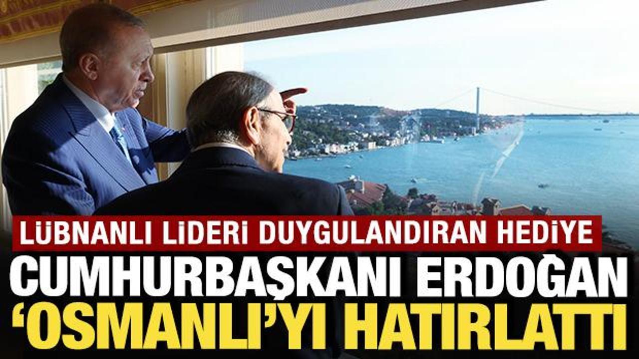 Cumhurbaşkanı Erdoğan L&uuml;bnan Başbakanı'na 'Osmanlı'yı hatırlattı