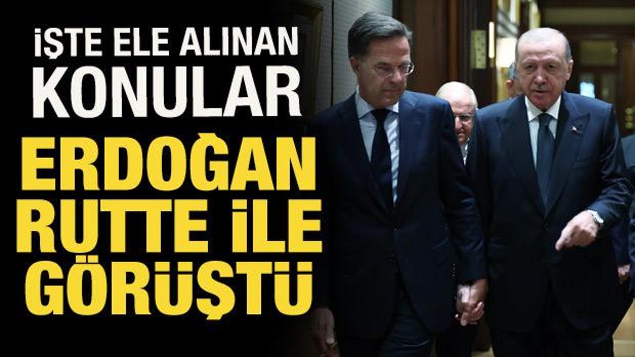 Cumhurbaşkanı Erdoğan, NATO Genel Sekreteri Rutte'yi kabul etti