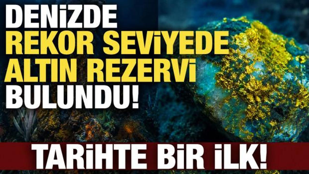 Denizde rekor miktarda altın keşfedildi! Tarihte bir ilk
