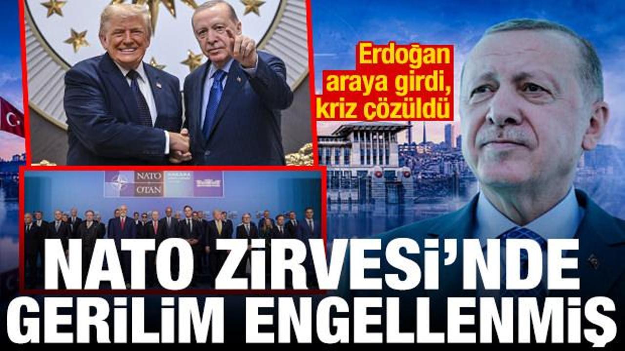 Erdoğan araya girdi, kriz &ccedil;&ouml;z&uuml;ld&uuml;: NATO Zirvesi'nde gerilim son anda engellenmiş