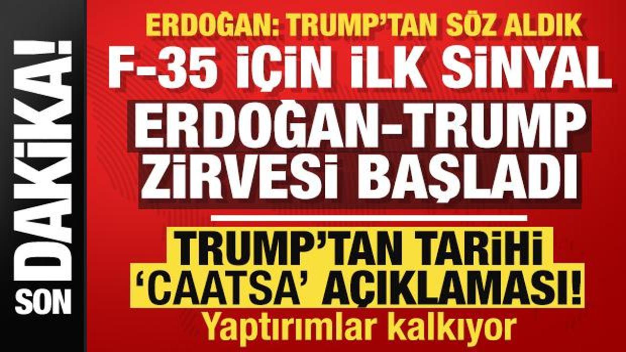 Cumhurbaşkanı Erdoğan ve ABD Başkanı Trump'ın NATO Zirvesi öncesi görüşmesinden bir kare.