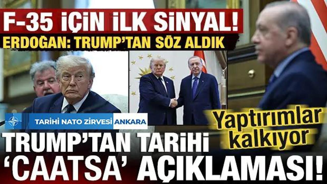 Erdoğan- Trump zirvesi: CAATSA yaptırımları kalkıyor! İki liderden F-35 a&ccedil;ıklaması!