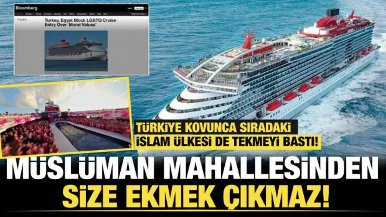 İstenmeyen gemi liman liman dolaşıyor...LBGT lobisine ge&ccedil;it verilmedi! 