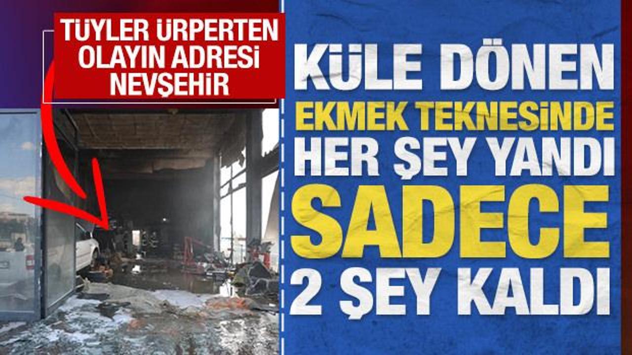 K&uuml;le d&ouml;nen ekmek teknesinde her şey yandı sadece 2 şey hari&ccedil;: T&uuml;yler &uuml;rperten olay