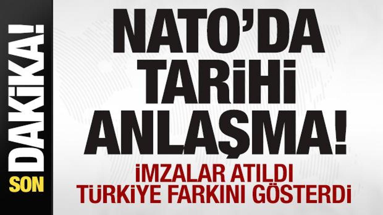 Türk savunma sanayii temsilcileri NATO Savunma Sanayii Forumu'nda anlaşma imzalarken