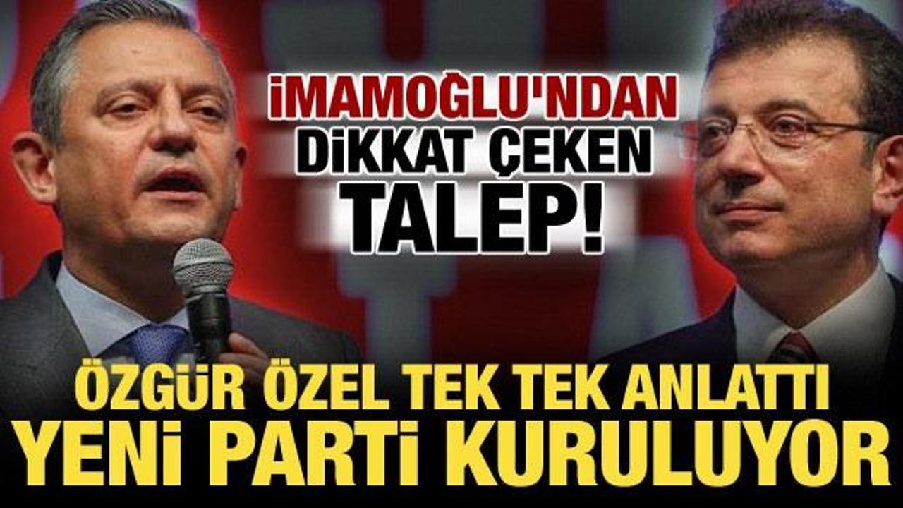 &Ouml;zg&uuml;r &Ouml;zel'den yeni parti a&ccedil;ıklaması: Genel başkan ben olacağım! İmamoğlu detayı...