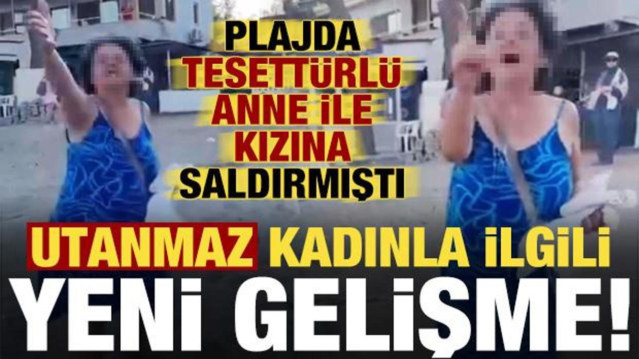 Plajda tesett&uuml;rl&uuml; anne ile kızına saldırmıştı, utanmaz kadınla ilgili yeni gelişme!