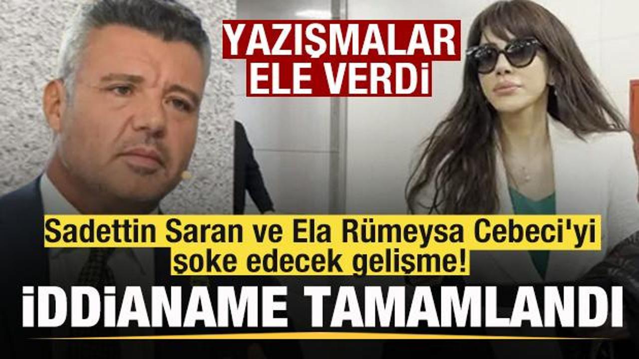Sadettin Saran ve Ela R&uuml;meysa Cebeci'yi şoke edecek gelişme! Yazışmalar ele verdi