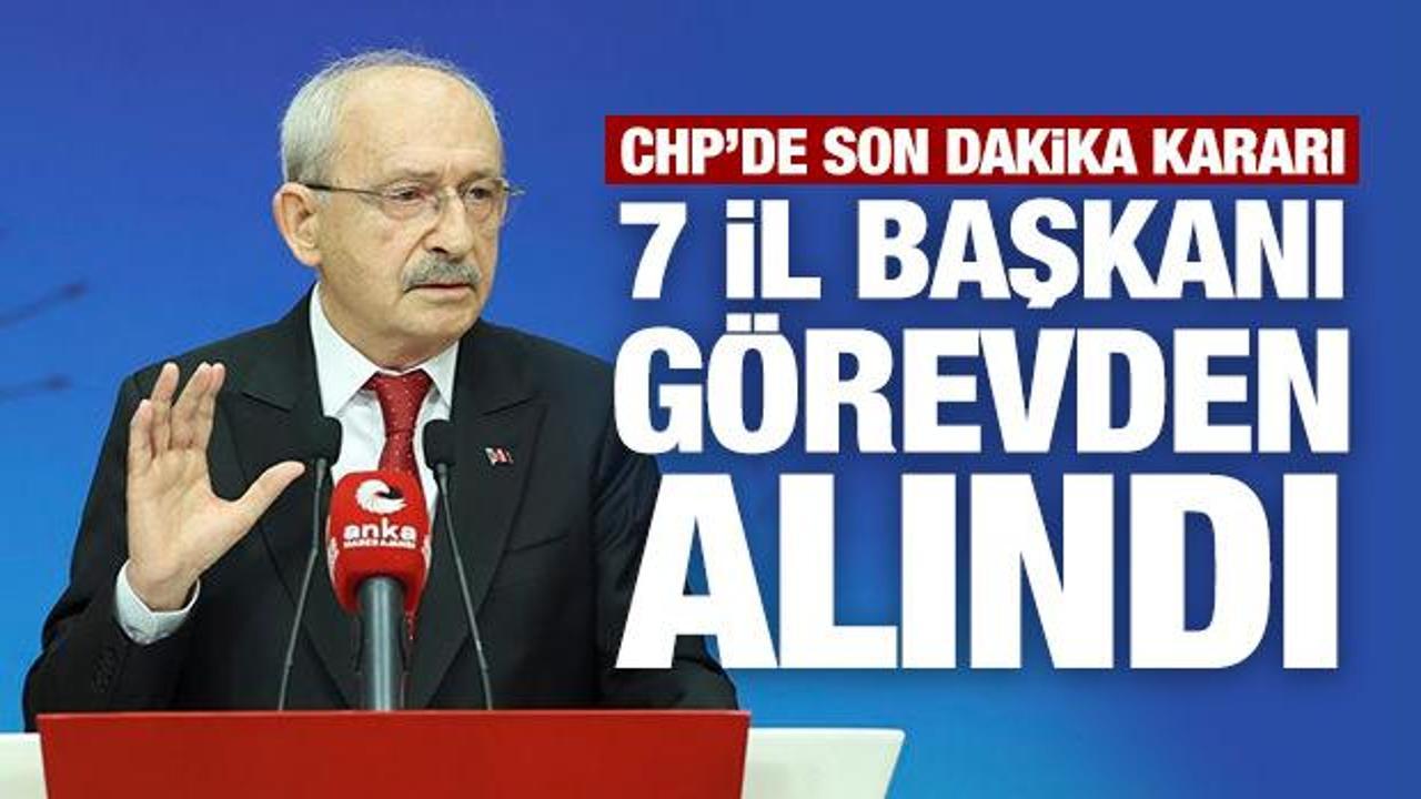 Son Dakika: CHP'de 7 il y&ouml;netimi g&ouml;revden alındı, 3 kişi ihra&ccedil; ediliyor