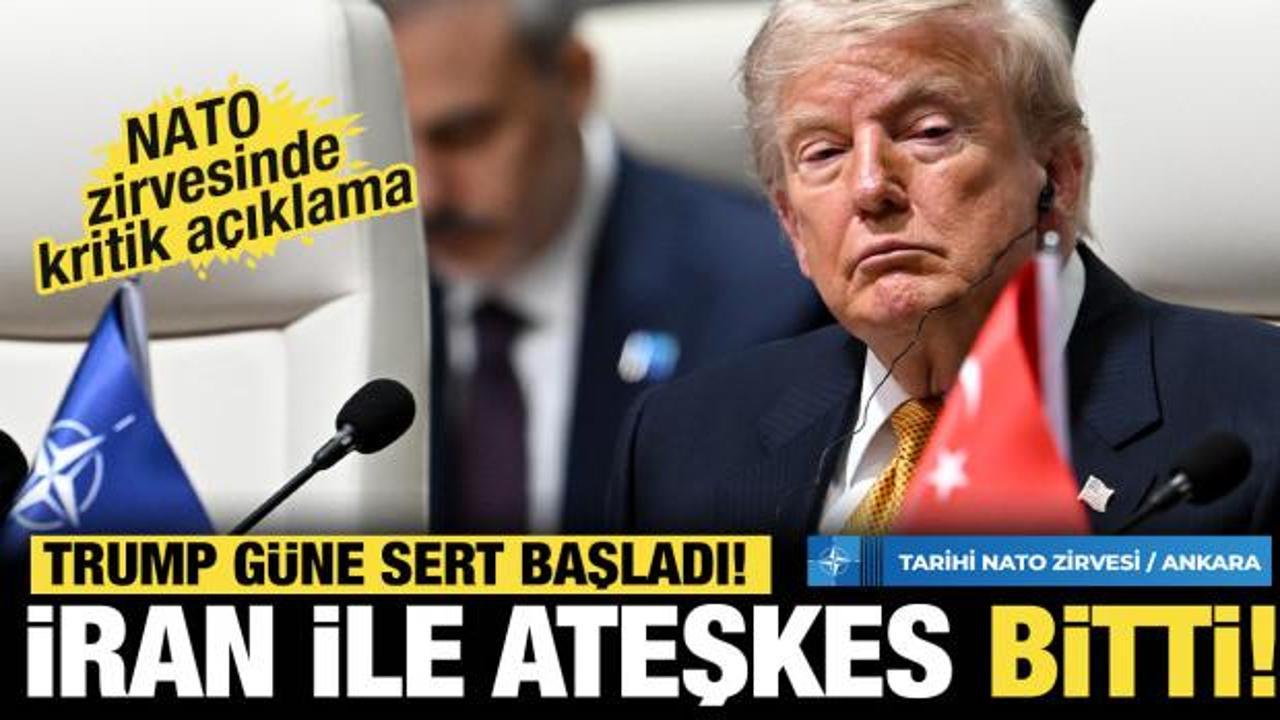 Son dakika... Trump g&uuml;ne sert başladı! &lsquo;İran ile ateşkes bitti!&rsquo;