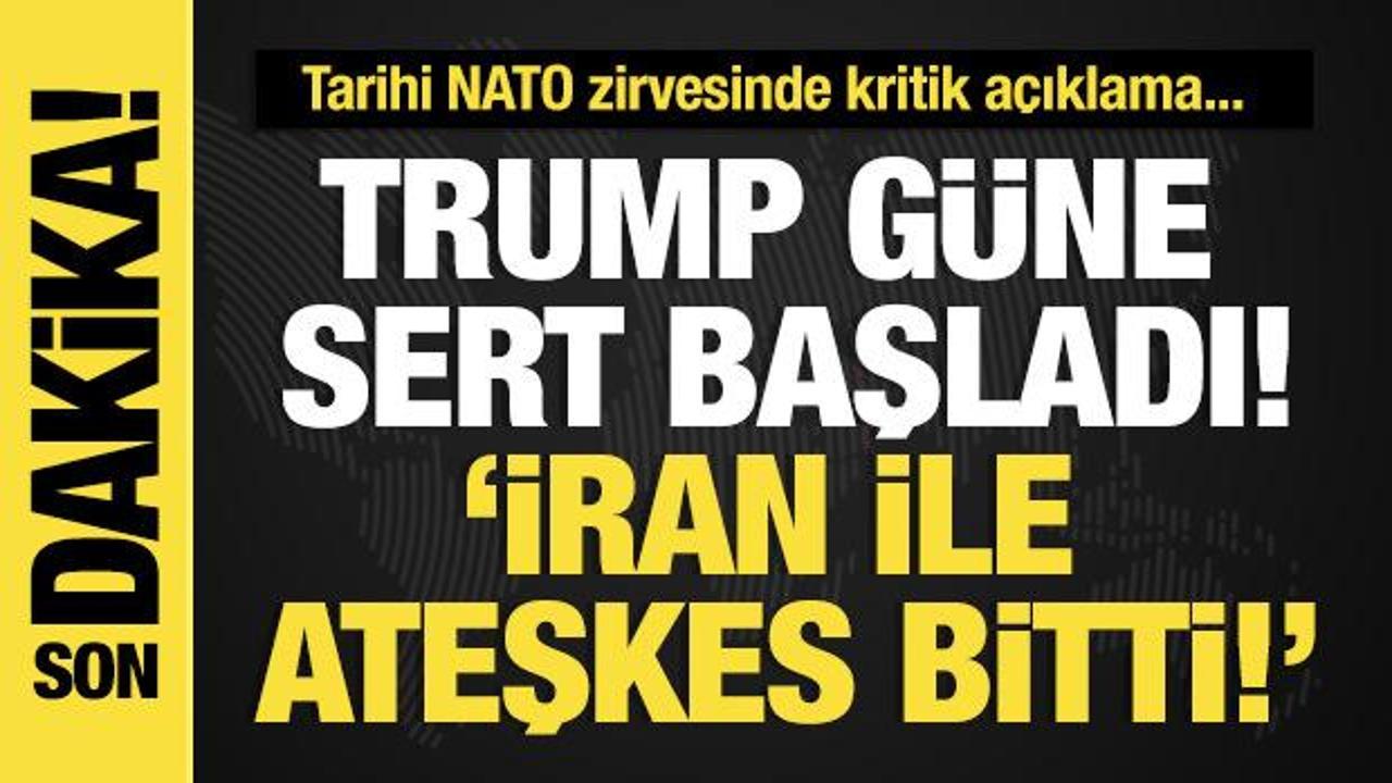 Son dakika... Trump g&uuml;ne sert başladı! &lsquo;İran ile ateşkes bitti!&rsquo;