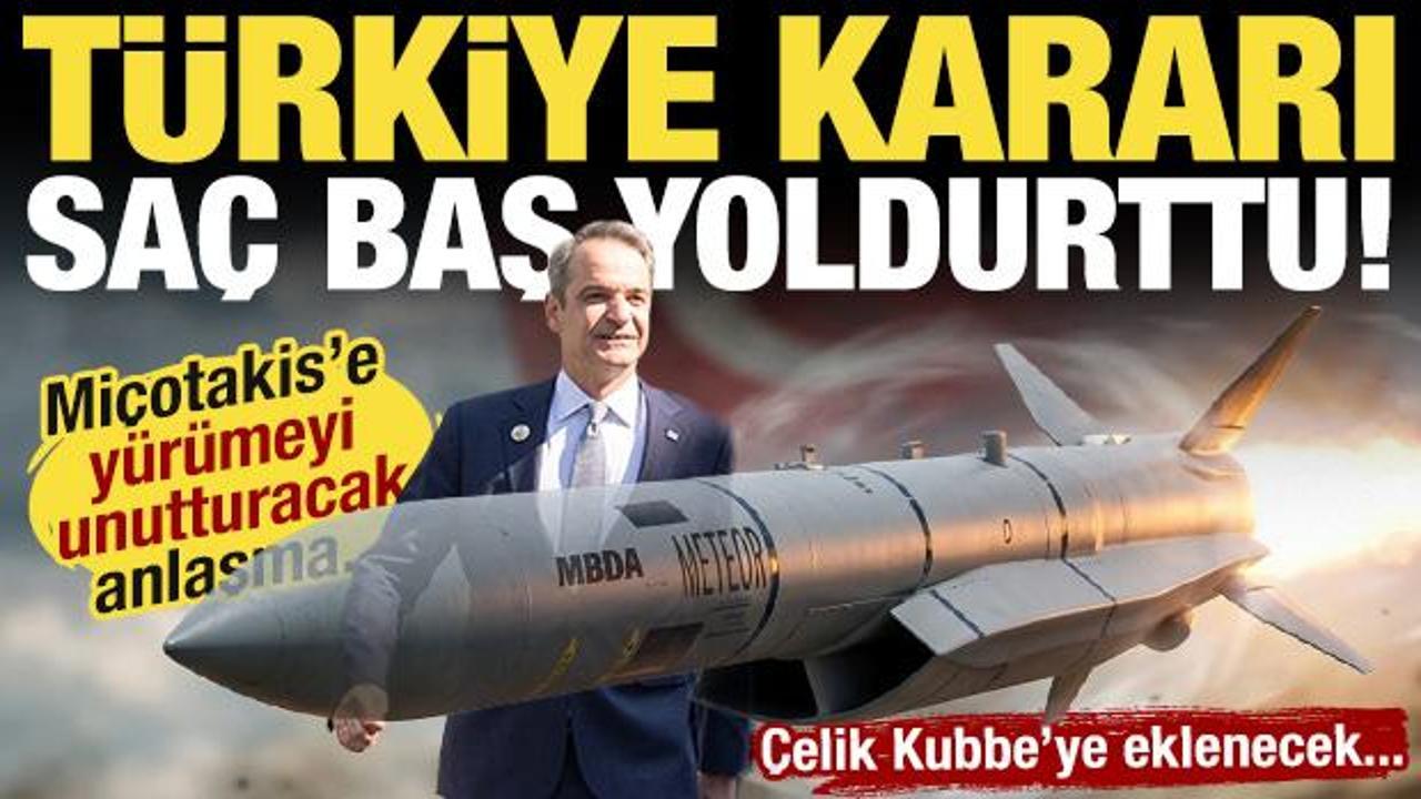 T&uuml;rkiye kararı Yunanistan'a sa&ccedil; baş yoldurttu! Hazır hale geldi: &Ccedil;elik Kubbe'ye eklenecek!