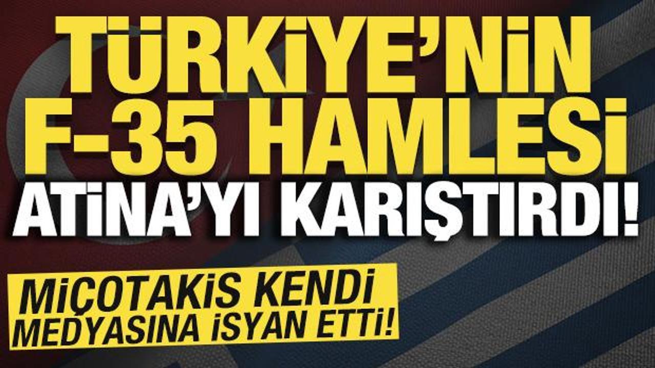 T&uuml;rkiye'nin F-35 hamlesi Atina'yı karıştırdı! Mi&ccedil;otakis kendi medyasına isyan etti