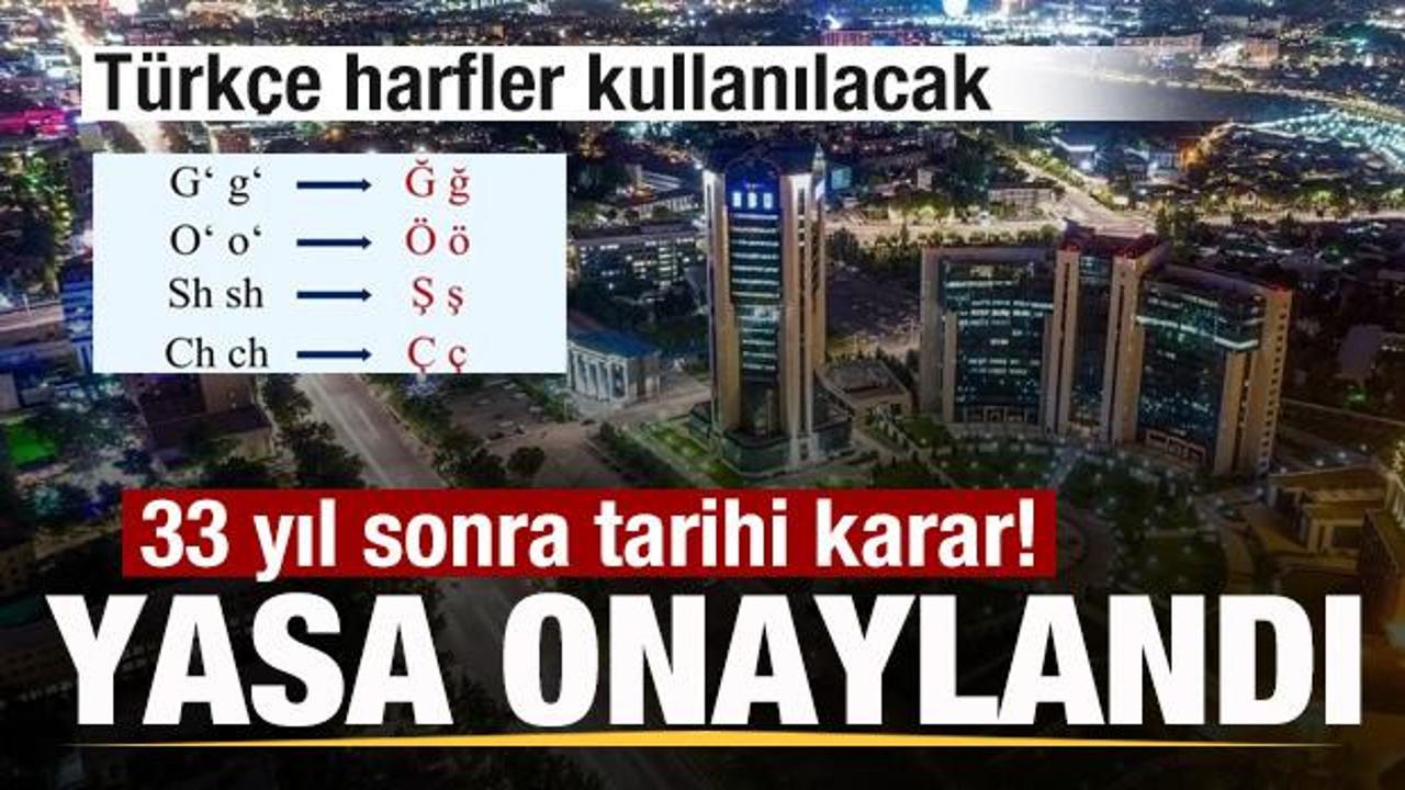 Yasa onaylandı! 33 yıl sonra tarihi karar! T&uuml;rk&ccedil;e harfler kullanılacak
