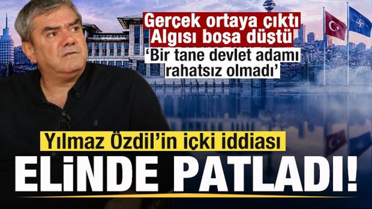 Yılmaz &Ouml;zdil'in NATO yemeğinde 'i&ccedil;ki' iddiası elinde patladı! Ger&ccedil;ek ortaya &ccedil;ıktı!