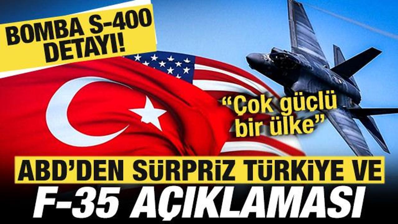ABD’den son dakika Türkiye ve F-35 açıklaması! Bomba S-400 detayı… ABD’den son dakika Türkiye ve F-35 açıklaması! Bomba S-400 detayı…