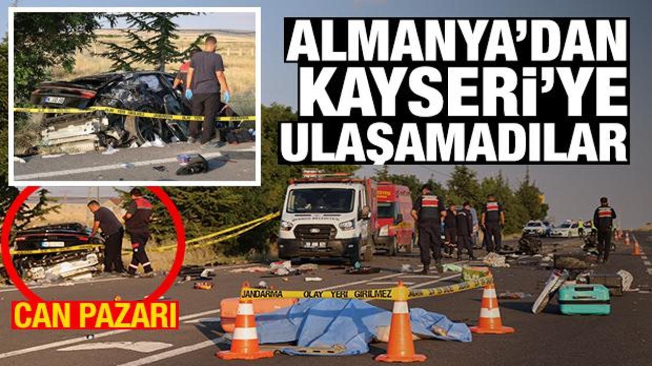 Almanya'dan Kayseri'ye ulaşamadılar! Nevşehir'de bir aileyi yok eden kaza