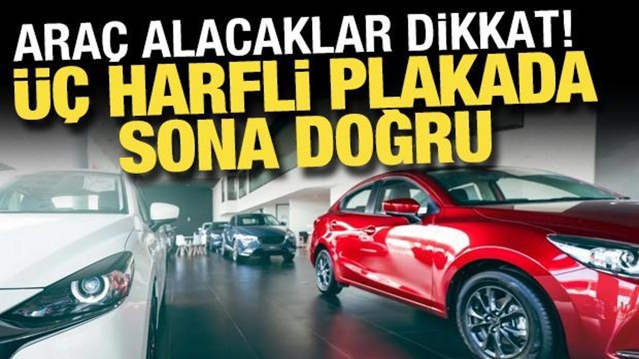 Ara&ccedil; alacaklar dikkat! İstanbul'da &uuml;&ccedil; harfli plaka d&ouml;nemi sona yaklaşıyor