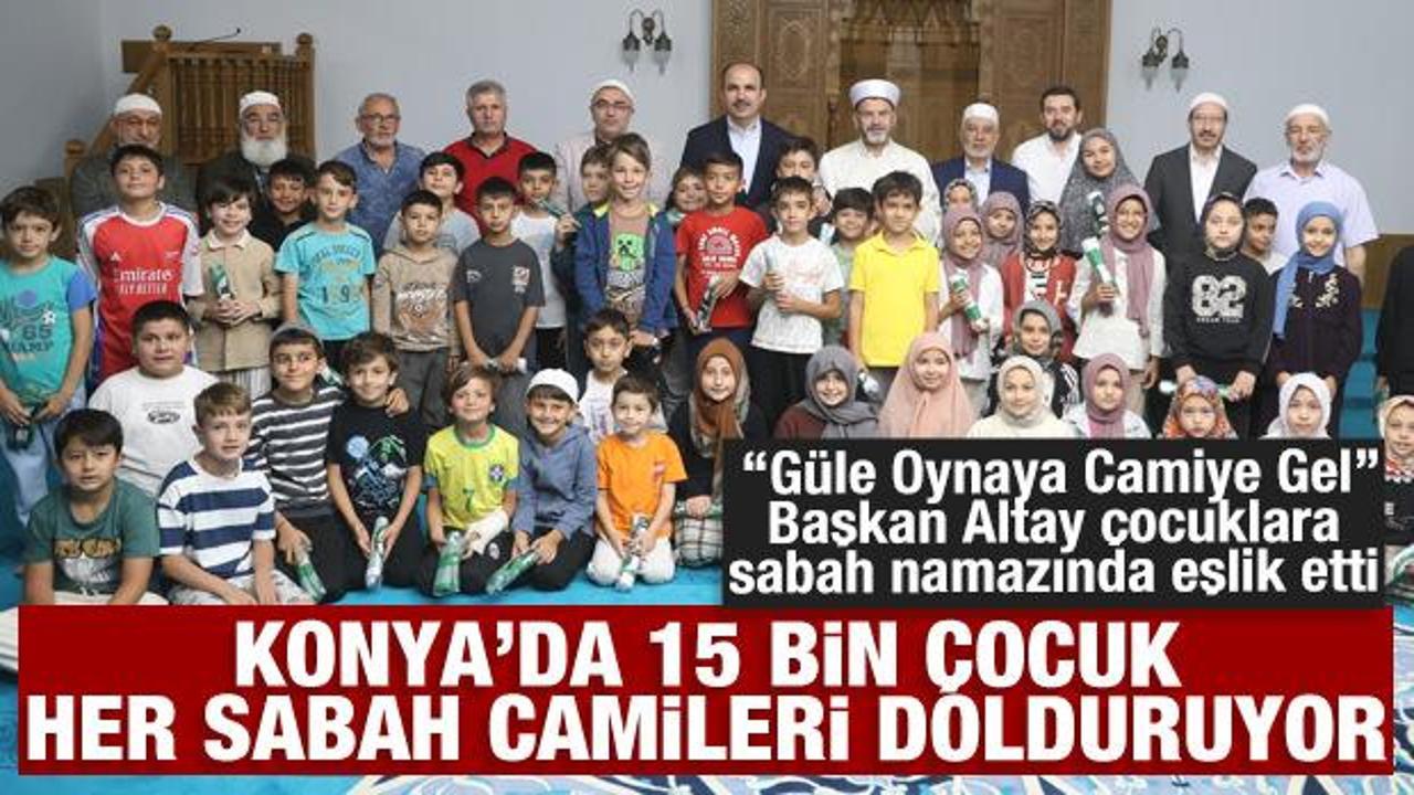 Başkan Altay her sabah camileri dolduran &ccedil;ocuklarla buluştu