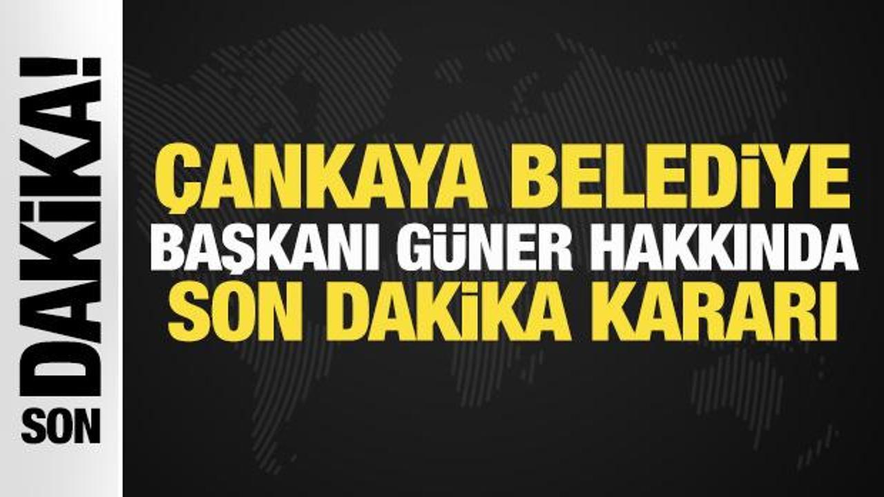 Çankaya Belediye Başkanı Hüseyin Can Güner'in tutuklanmasıyla ilgili haber