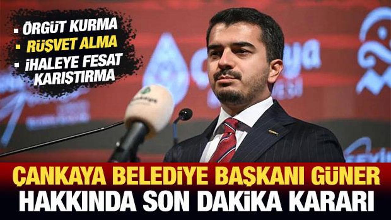 &Ccedil;ankaya Belediye Başkanı G&uuml;ner, g&ouml;revinden uzaklaştırıldı