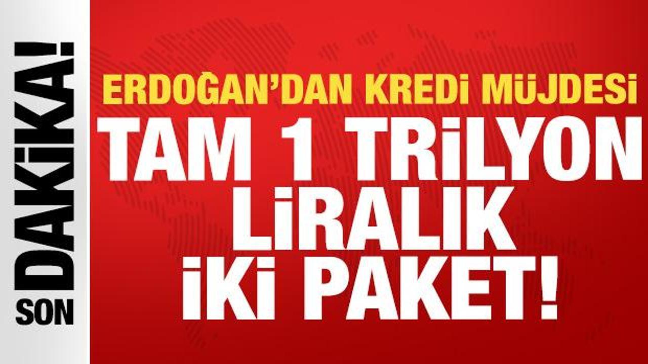 Erdoğan'dan milyonlara kredi m&uuml;jdesi: 1 trilyon liralık uygun koşullu kredi!