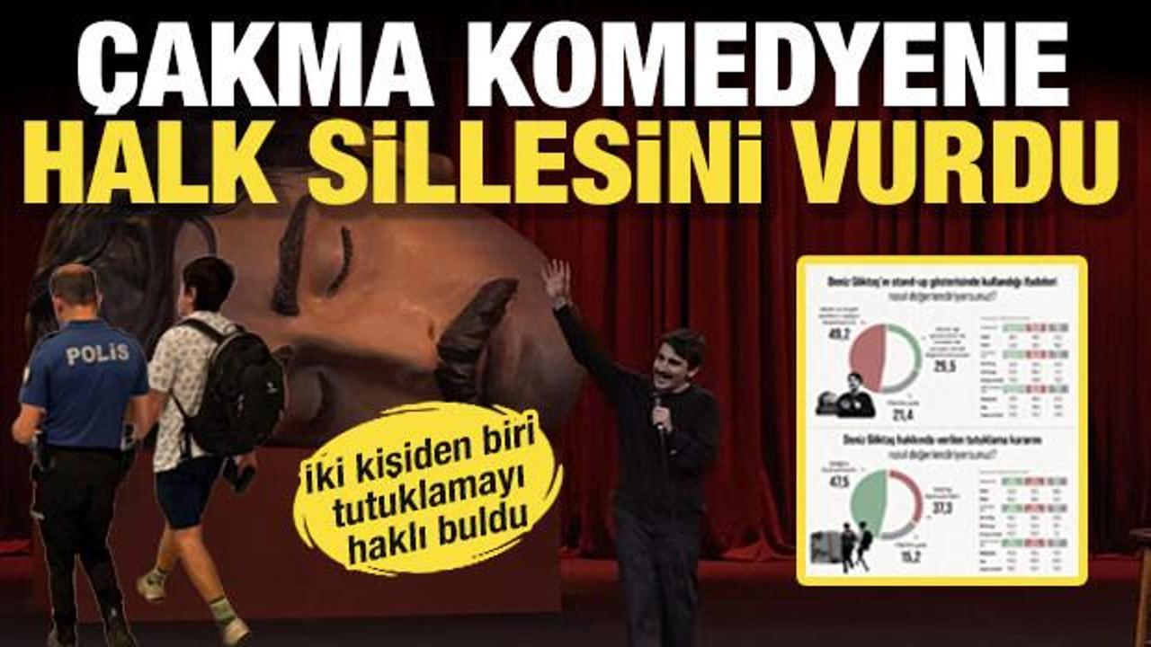 İki kişiden biri s&ouml;zde komedyen Deniz G&ouml;ktaş&rsquo;ın tutuklanmasına destek verdi: Sınırı aştı!
