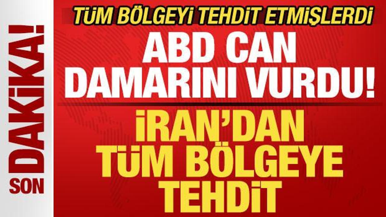 İran'dan son dakika a&ccedil;ıklaması! T&uuml;m b&ouml;lge &uuml;lkelerine tehdit! ABD can damarını vurdu! 